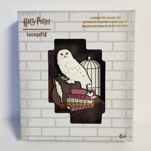 Loungefly Harry Potter Hedwig Pin Layered PVC Enamel Pin LE 1000 Collector Box